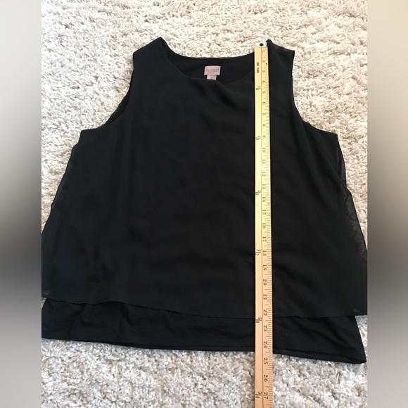 Chico’s EASYWEAR - Black Semi Sheer Sleeveless Blouse/Tank  
Size 2 - Picture 7 of 10